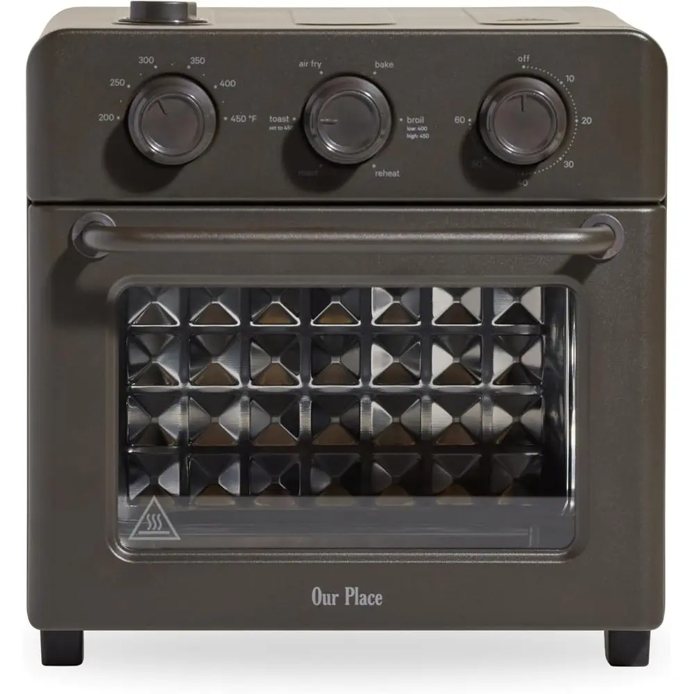 

Wonder Oven | 6-in-1 StainlSteel Air ryer Toaster Oven Combo with Basket, Rack, Pan & Tray | Compact 13 QT Countertop acity - To