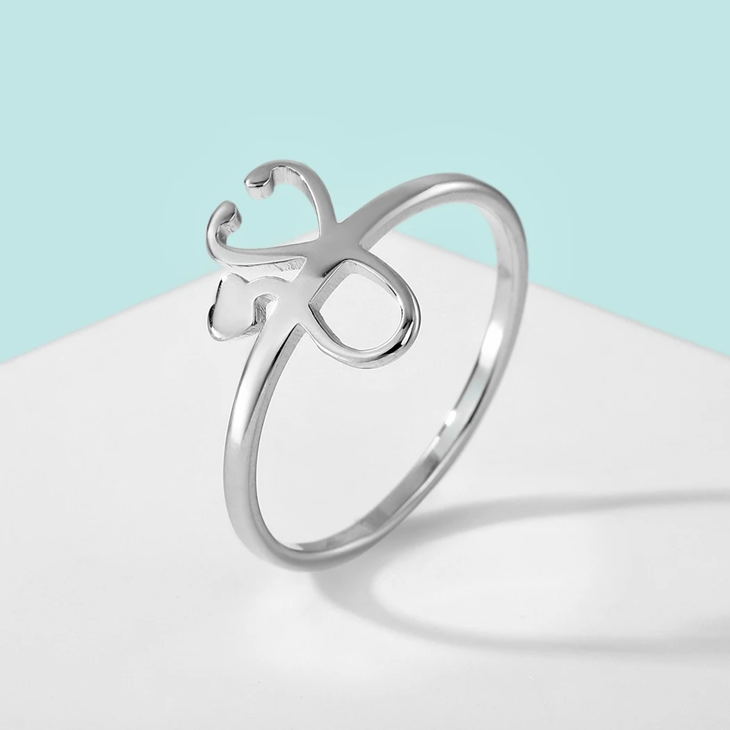 Chandler Stainless Steel Dainty Ring Stethoscope Ring Nurse Doctor Medical Student Gift for Men and Women