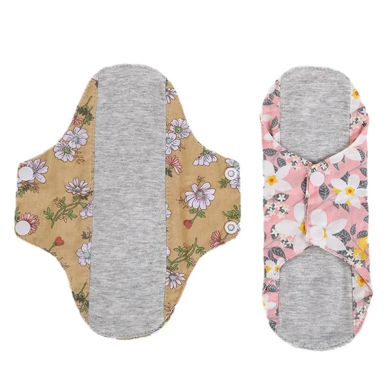 Graphene Cotton Antibacterial Menstrual Pad Washable Sanitary Napkins Reusable Leak Proof Underwear Pad Cloth Menstrual Gaskets