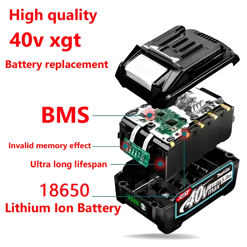 BL4025, BL4040,BL4020 BL4050 screwdriver cutting machine rechargeable lithium-ion battery 100%Original Makita  4.0Ah 5.0AH, 40V - Image 6