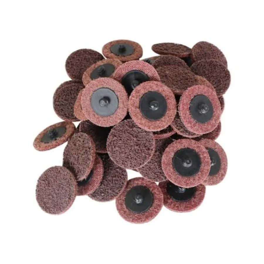 

50 Pcs 2 Medium Surface Conditioning Discs Roll Lock Die Grinder Sanding Pads for OEM Replacement in Gray with High Durability