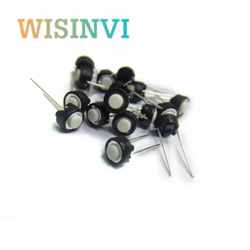 10-100 peças skrgaed010 interruptor tátil 6*6*5 interruptor de toque branco 6x6x5mm dip botão tátil micro interruptor original