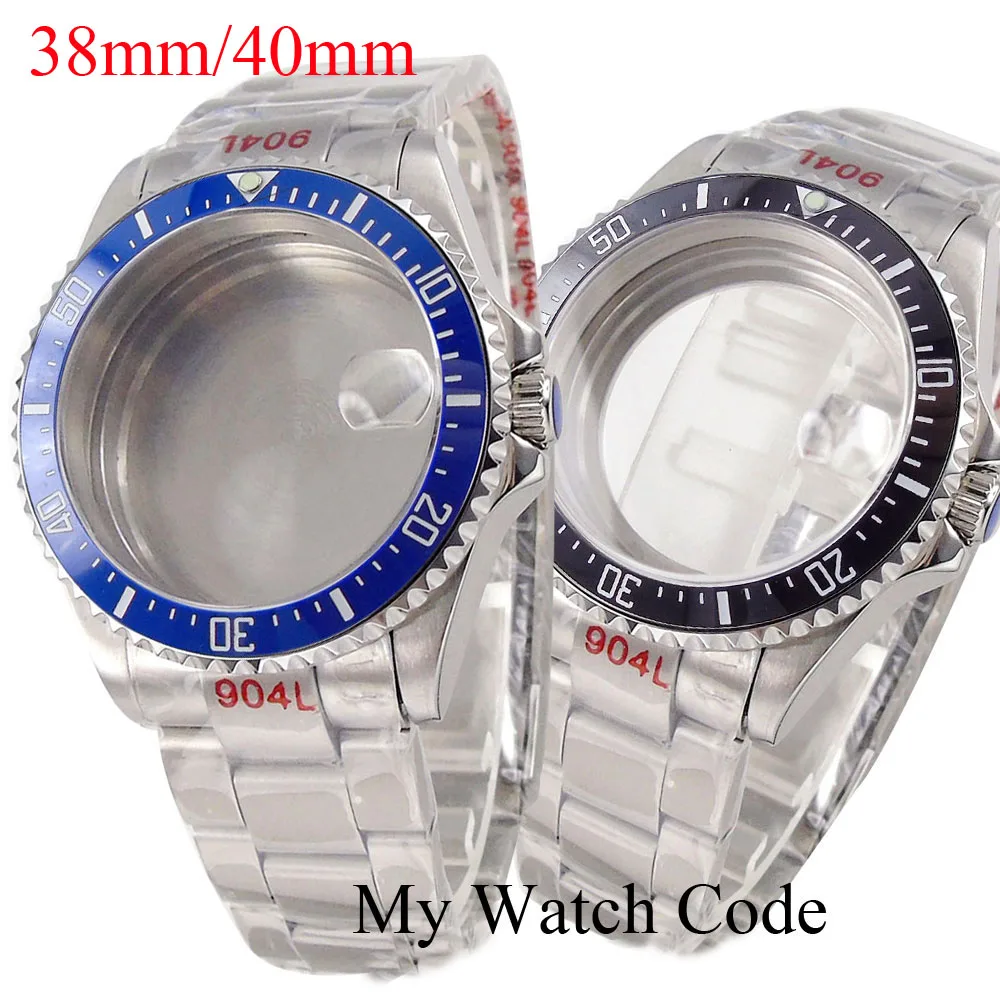 

20Bar 38mm 40mm SUB Diver Watch Case for NH34 NH35 NH36 NH38 NH39 NH72 NH70 ETA2824 MIYOTA DG ST2130 PT5000 904L Bracelet