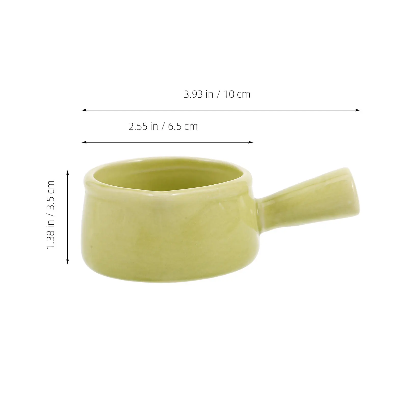 Ceramic Small Milk Pitcher 60Ml Handle Design Lightweight Exquisite Workmanship for Milk Cream Sauces Sushi Soy Sauce Condiment