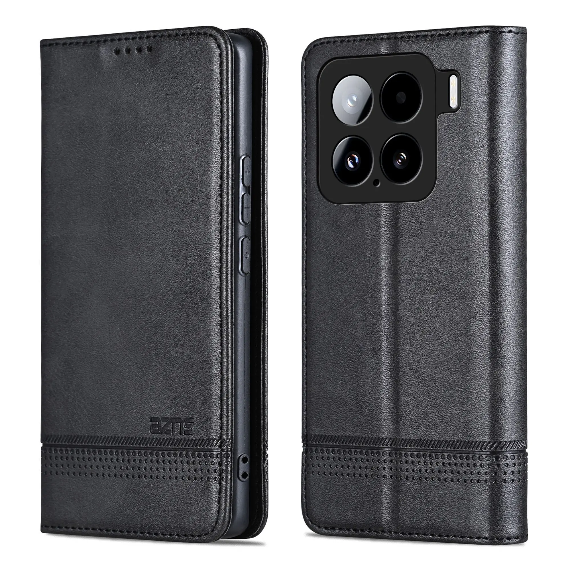 حافظة لهاتف Xiaomi Mi 15T Pro فاخرة من جلد البولي يوريثان محفظة بطاقات واقية الغطاء الخلفي لهاتف Xiaomi Mi 15 14T Pro