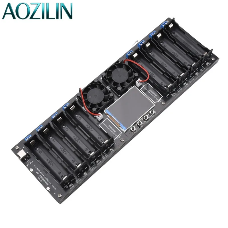 8‑Channel Battery Capacity Internal Resistance TesterAuto Charge‑Discharge Analyzer 2.4‑Inch Color Screen DC Port for18650 Cells