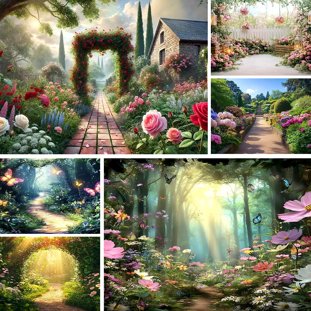 

Flower Gallery Wedding Birthday Theme Backdrop Wooden Door Haystack Wreath Green Plants Banner Engagement Photography Background