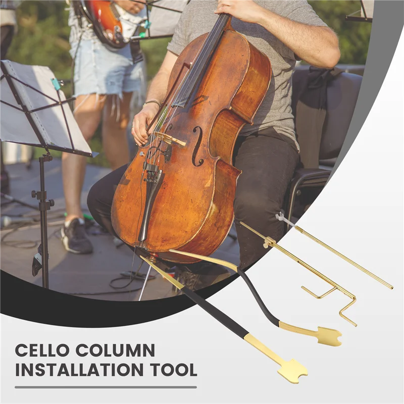 

A89E-Cello Sound Post SET Cello Sound Post Retriever Setter Installation Tool Cello Making Repair Luthier Tools