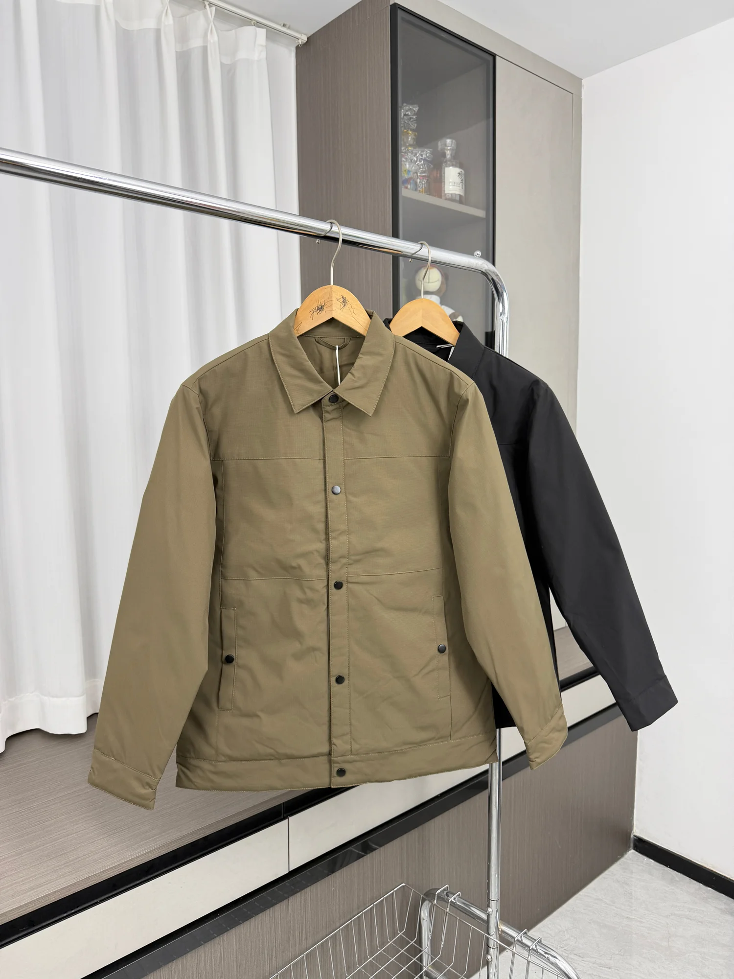 

Легкое повседневное мужское пальто Sli Du down Jaet с теплым воротником, стеганая верхняя одежда, длинное зимнее пальто обычного кроя све