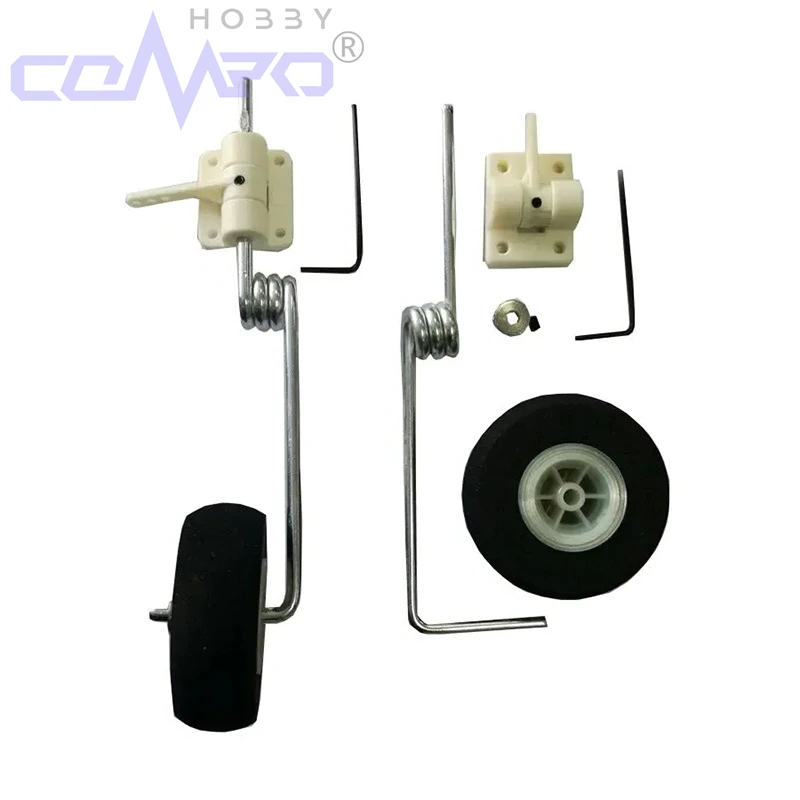 

1 Set Landing Gear Steering For Front Wheel 46-60Class With 2Hole/3Hole Steering Arm For RC Model Airplane Parts Accessory