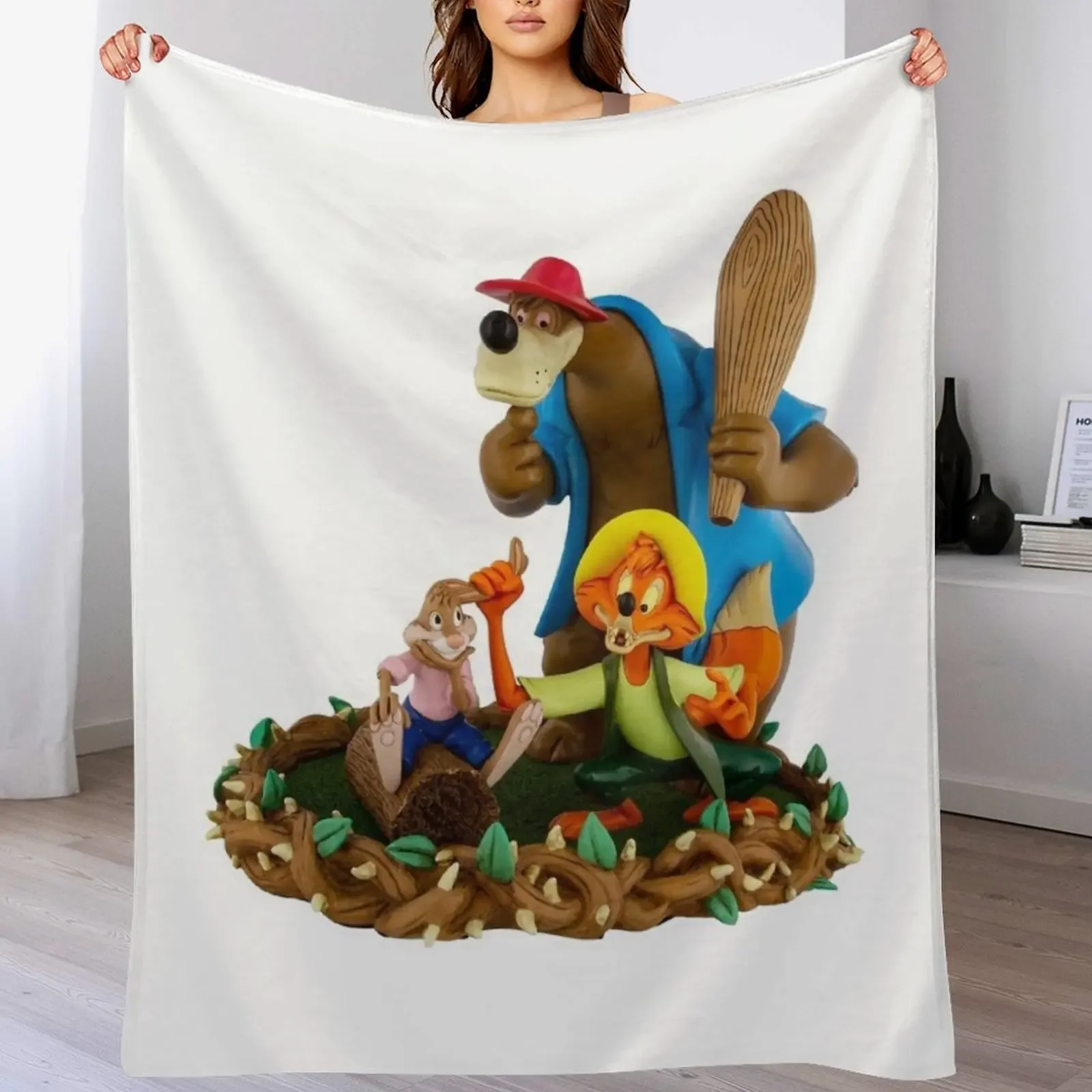 Splash Mountain shirt Song of the South Shirt Throw Blanket warm winter For Decorative Sofa Fashion Sofas Blankets