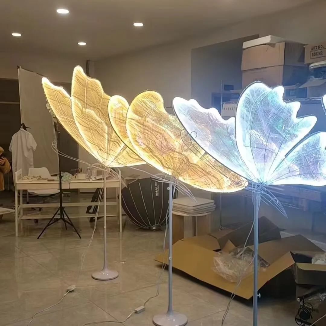 Imagem -05 - Luminous Borboleta Pingente para Decoração de Casamento Hall Teto Ala Luz Led Prop Hotel Stage Road Lead Birthday Party Supplies Novo