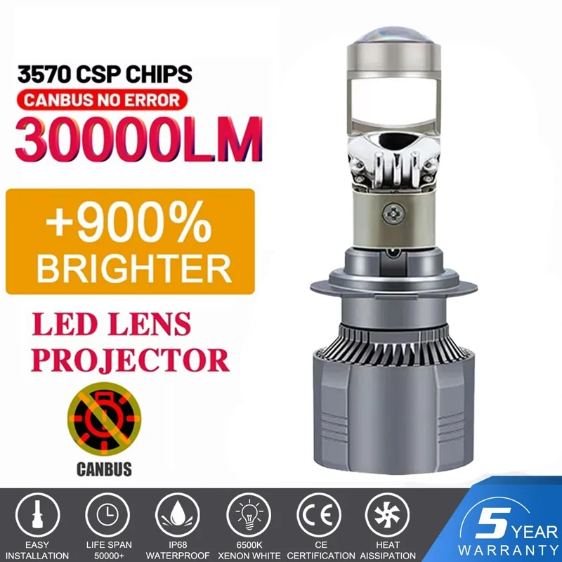 

2pcs LED H4 H7 Car Headlight H1 LED Bulb H8 H11 9005 HB3 9006 HB4 9004 HB1 H3 HB5 H13 LED Light 20000LM Turbo Light 12V