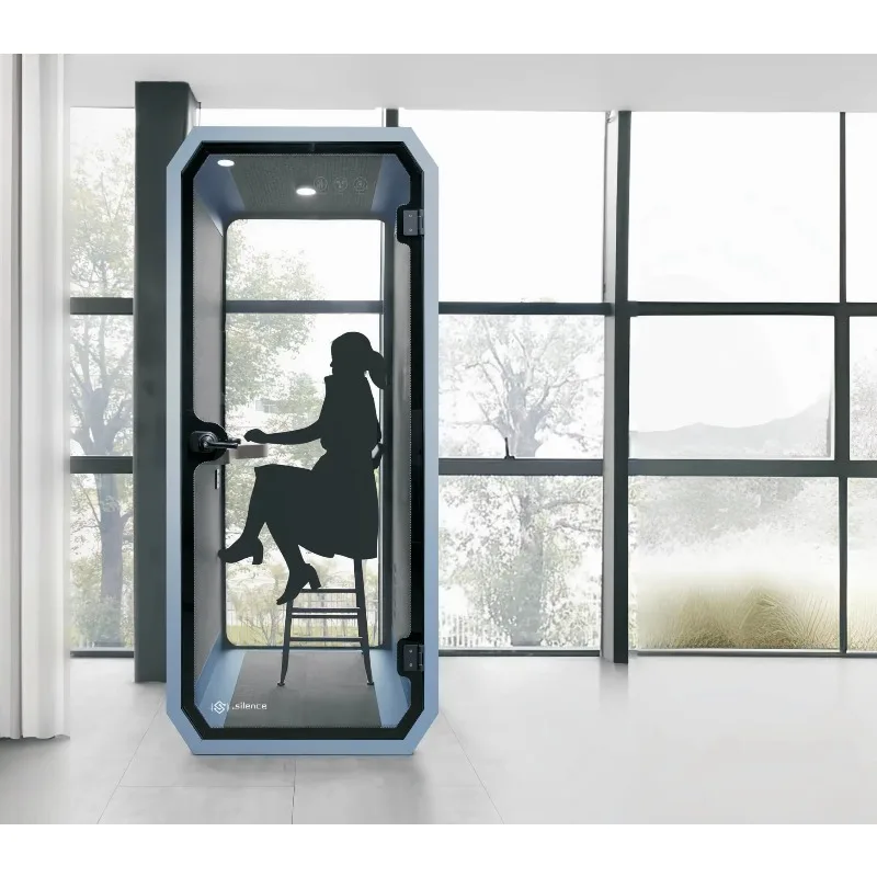 Customized Anti-Corrosion Soundproof Booth Aluminum Alloy Frame Waterproof Acoustic Pod for Outdoor Open Space Working Meeting