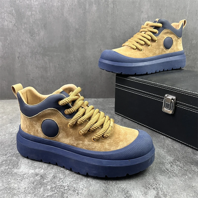 

Men's Retro Boots Fashionable and Versatile Simple and Atmospheric Street Style Men's Casual Shoes