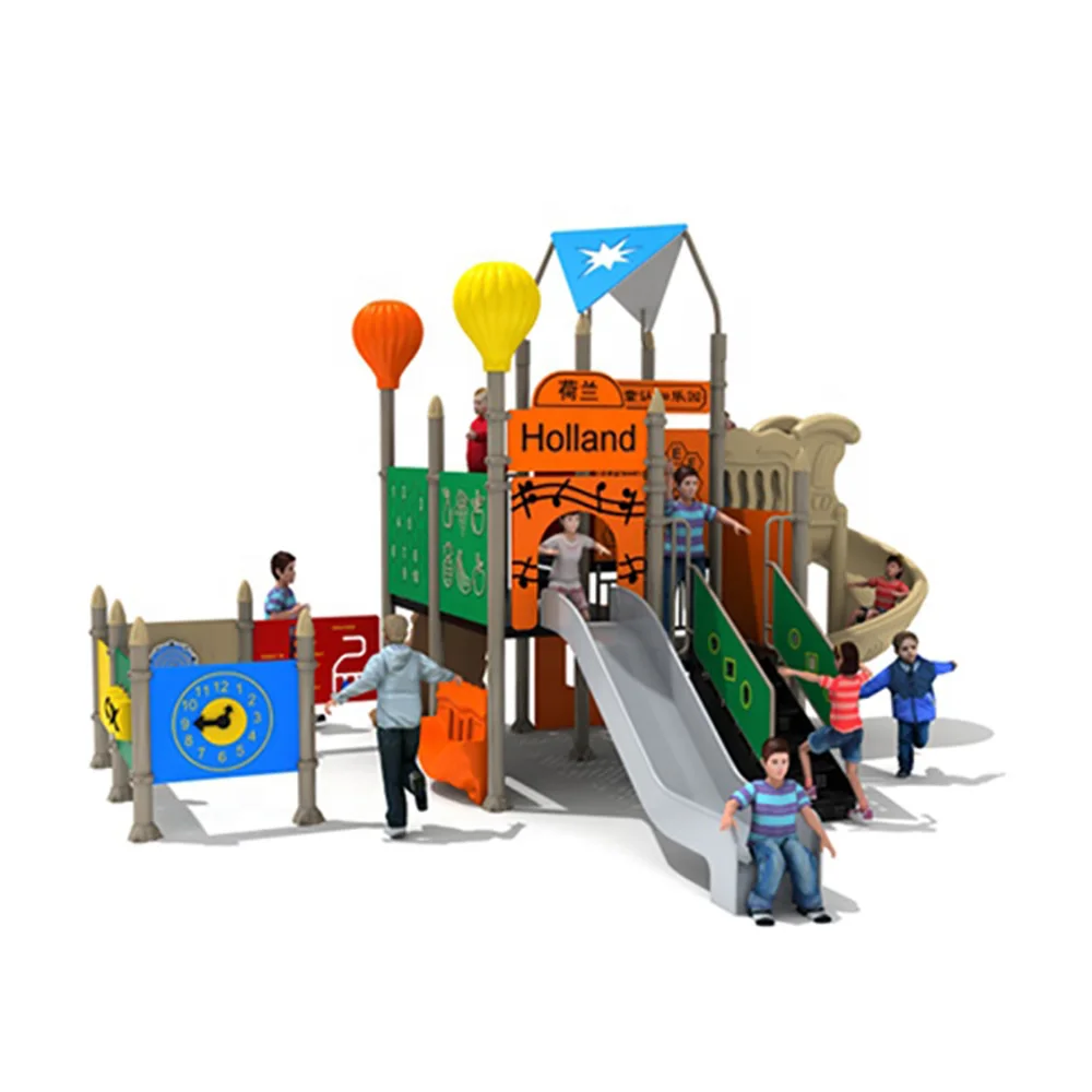 Customized Kids Attractive Theme Outdoor Playground Equipment with Combined Slide