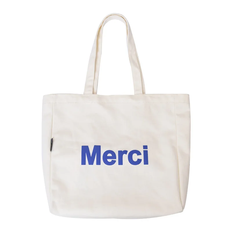 Designer Brand Hand Carrying Canvas Environmental Protection Shopping Bag Totebag One Shoulder Bags for Women Large Capacity