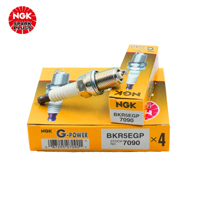 NGK Platinum spark plug BKR5EGP 7090 4-piece package for BYD F3 Modern Tucson Elanante（4PCS)