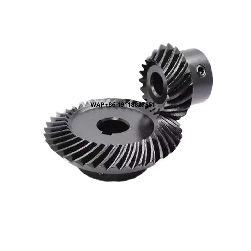 

Customized 40Cr Stainless Steel Helical Bevel Gear 1-2 Speed Ratio Left Hand 20 Degree Pressure Angle Hobbed Car Bevel Gears