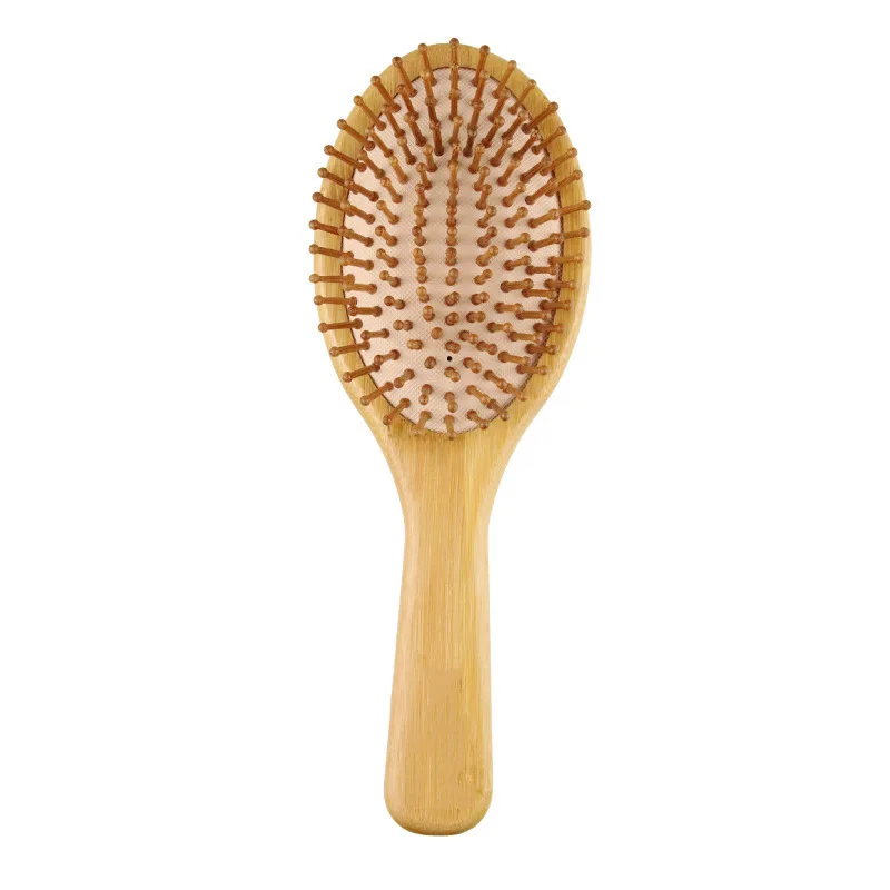 Bamboo Hair Brush Comb Set for Women Men, Wood Wide-Tooth Brush and Tail Comb - Paddle Detangling Brush for Wet Dry Curly Hair view 6