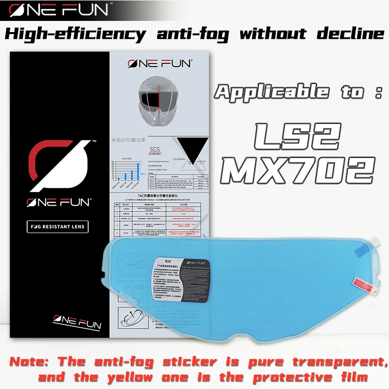 Anti Fog Films for LS2 FF809 FF811 MX702 MX701 MX436 OF603 FF399 FF900 Visor Anti-Fogging Stickers Motorcycle Helmet Durable Pin - view 3