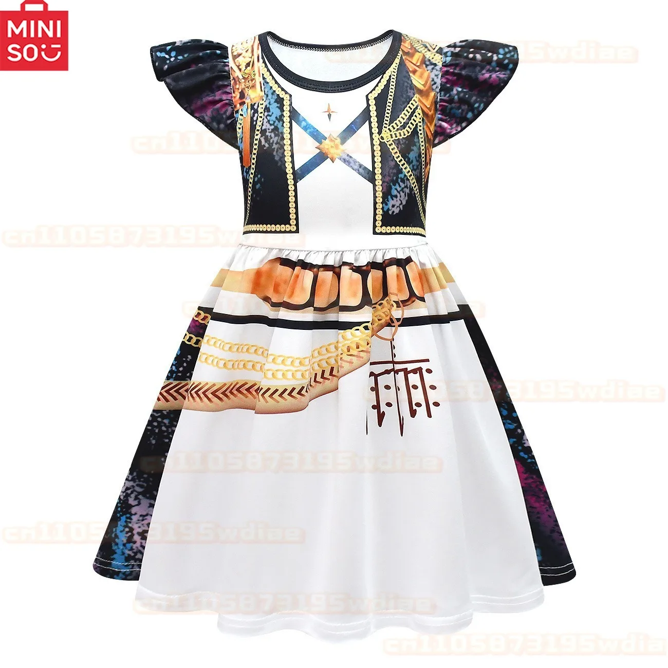 อะนิเมะตัวละครภาพยนตร์รูมิ นักล่าปีศาจ โซอี้แต่งตัวในมิราการ์ตูนน่ารักคอสแขนบินชุดปาร์ตี้ฮาโลวีนคอสเพลย์