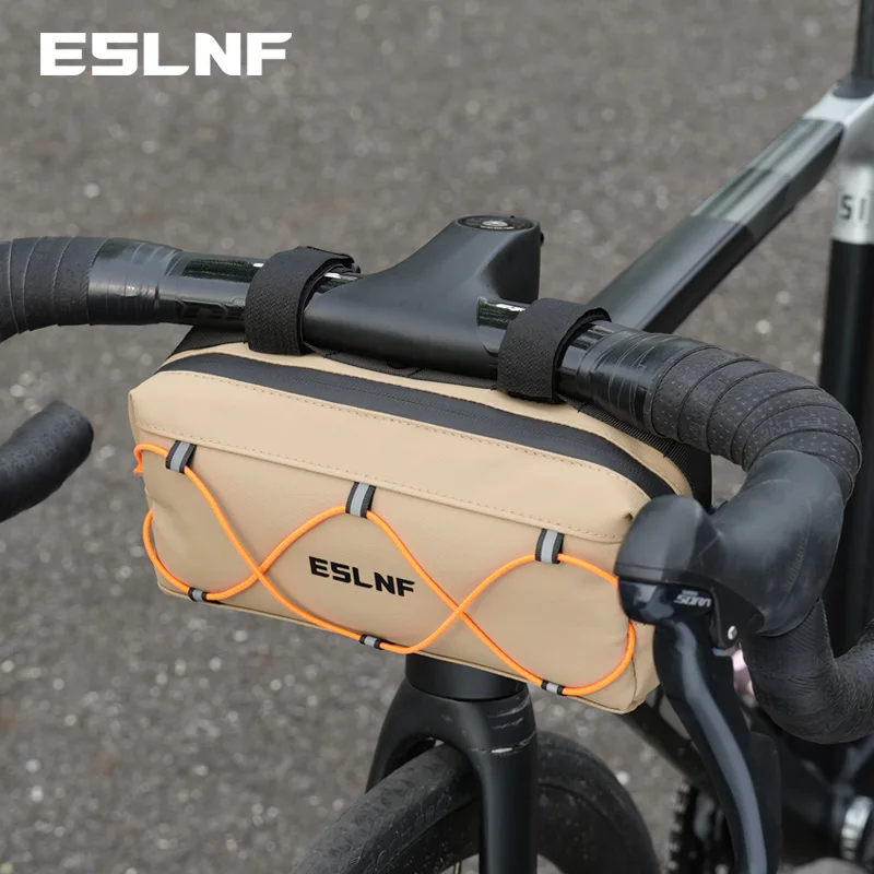 ESLNF Bicycle Front Handlebar Bag 600D Waterproof Scratch Proof Bike Bag Heat Preservation Handle Bag Bike Parts