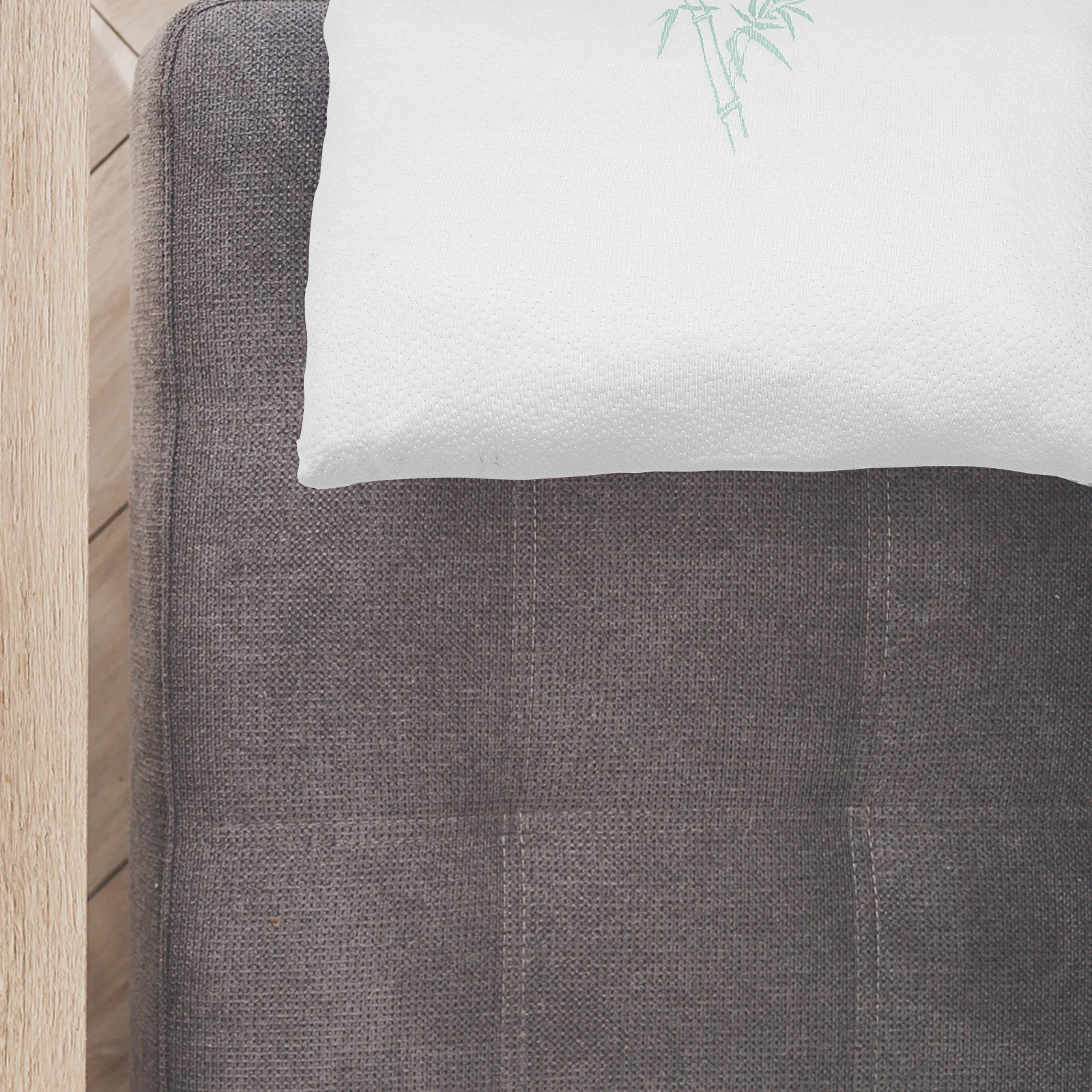 

2pcs Memory Cover 60Cmx40Cm Soft Breathable High-Density Fiber Cervical Support Ergonomic Design For Neck Pain Relief Bamboo