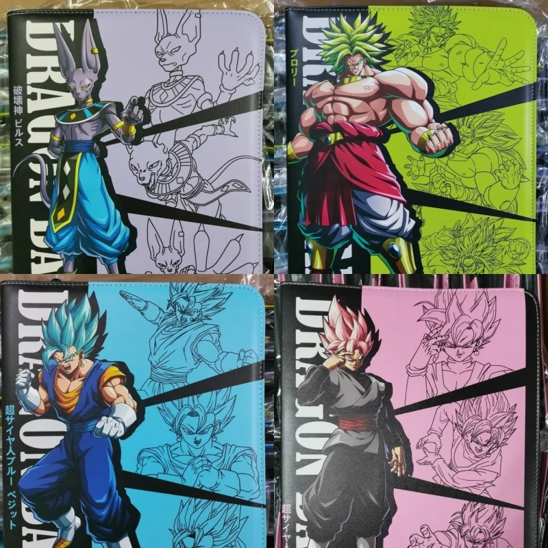 

Коллекционный альбом для карточек с принтом Dragon Ball, кожаный, на молнии, для взрослых коллекционеров