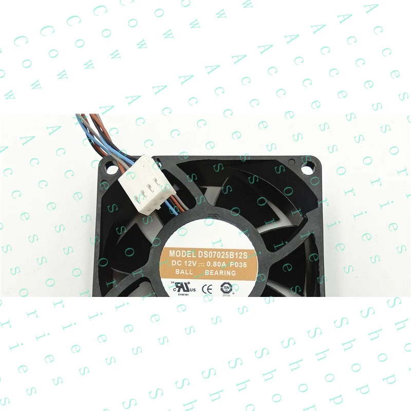 

PP+ 1 PCS Fan 7CM 4 Wire cooling fan DS07025B12S DC12V 0.80A 7025