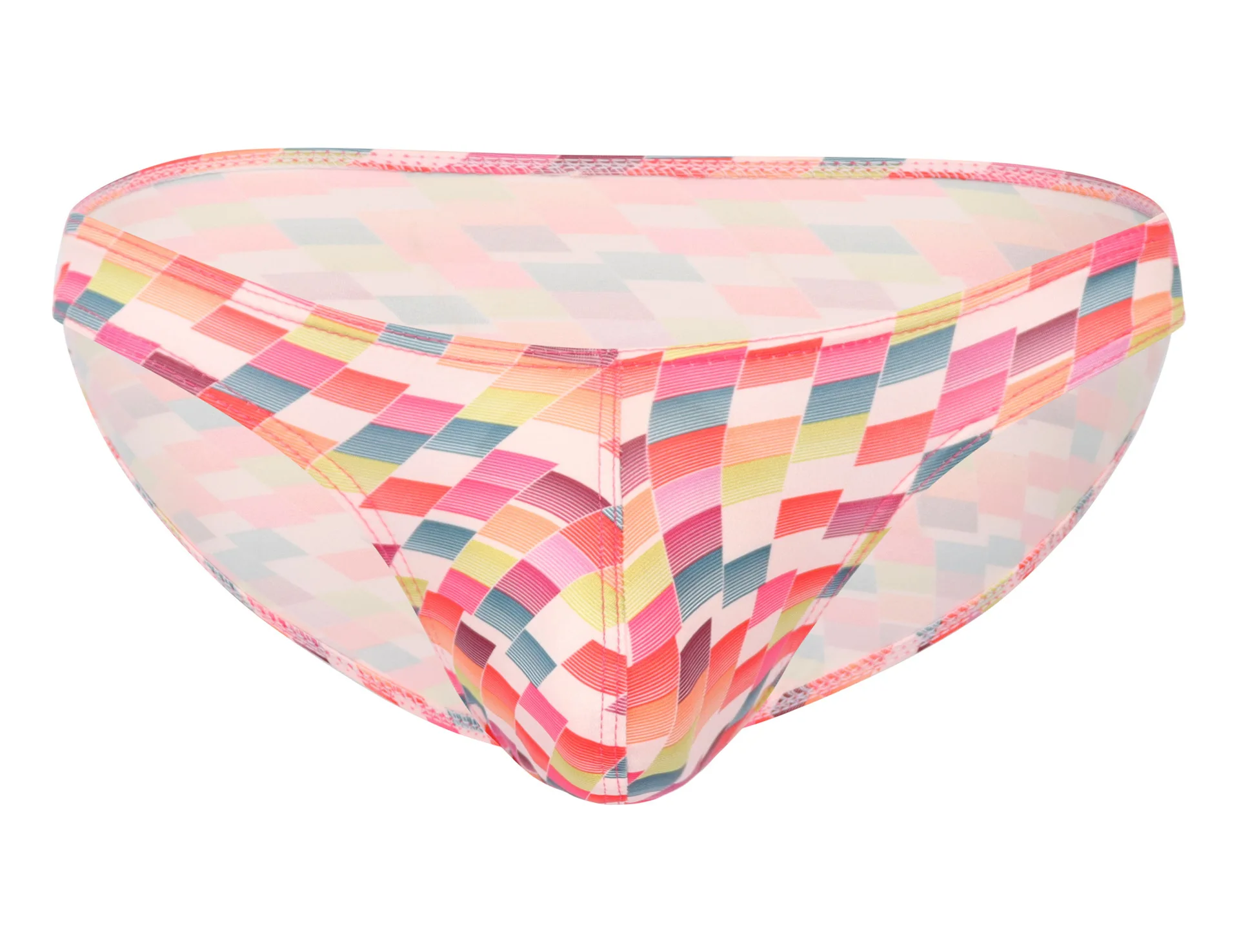 Men's Sexy Brief Underwear Print Colorful Underpants Gays Low Waist U Convex Pouch Panties Youth Elastic Sweat Absorption Hombre