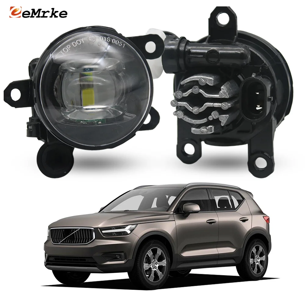 Upgrade LED Fog Lights DRL For Volvo XC40 2018-2022 14W Pair H11 Factory Replace Fog Driving Lamp Car Daytime Running Lamp