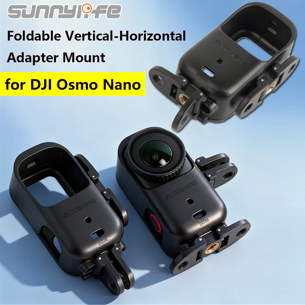 

Sunnylife Foldable Frame Camera Mount Adapter Extension Bracket Horizontal Vertical Adapter Bracket for DJI Osmo Nano Accessory