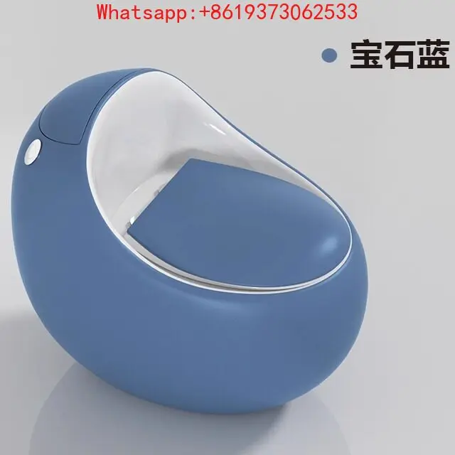 Egg Shaped Toilet, Colorful Seat, Large Caliber, Super Cool Siphon, European Style, Anti Odor, Anti Freezing and Cracking