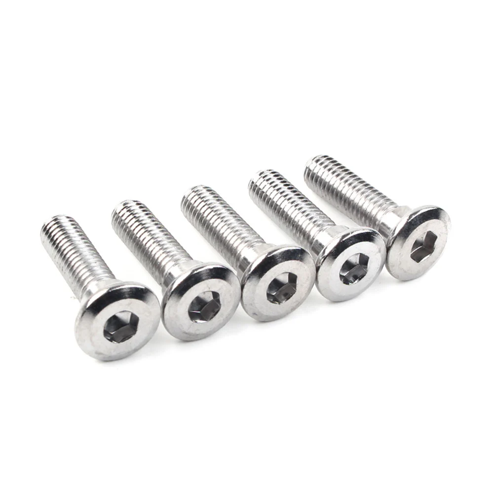 5Pcs M8x30mm Motorcycle Steel Bolts Ti Hex Socket Disc Brake Rotor Screws Fasteners For Kawasaki Ninja 300 ZX7R ZRX1100