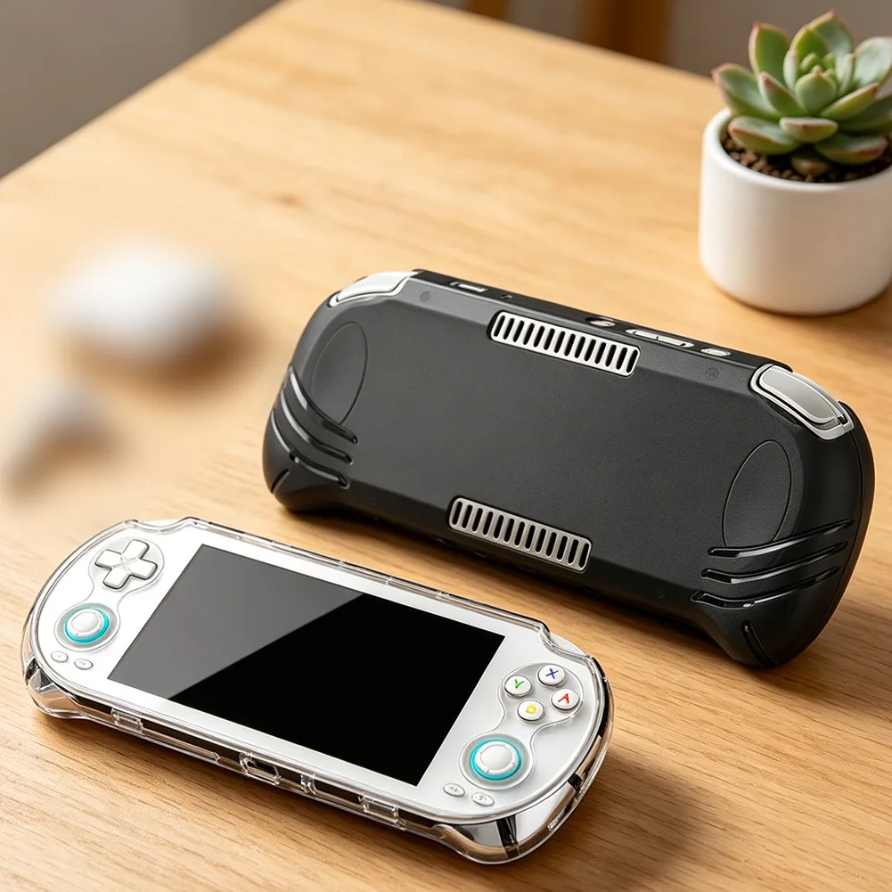 

For TPU Protective Case For ANBERNIC RG VITA PRO With Kickstand Anti-drop Soft Protective Shell Game Console Protector Accessory