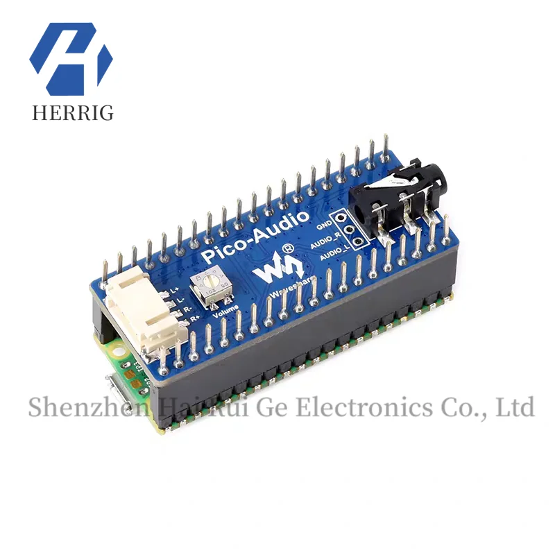 Scheda di espansione audio Micro Snow Raspberry Pi Pico, uscita per cuffie/altoparlanti, interfaccia I2S, stereo/campionamento