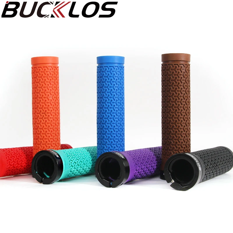 

BUCKLOS Bike Grips Rubber Ultralight Bicycle Handle Grip Waterproof Handles for Bicycle Shock Absorption MTB Grips Bike Part