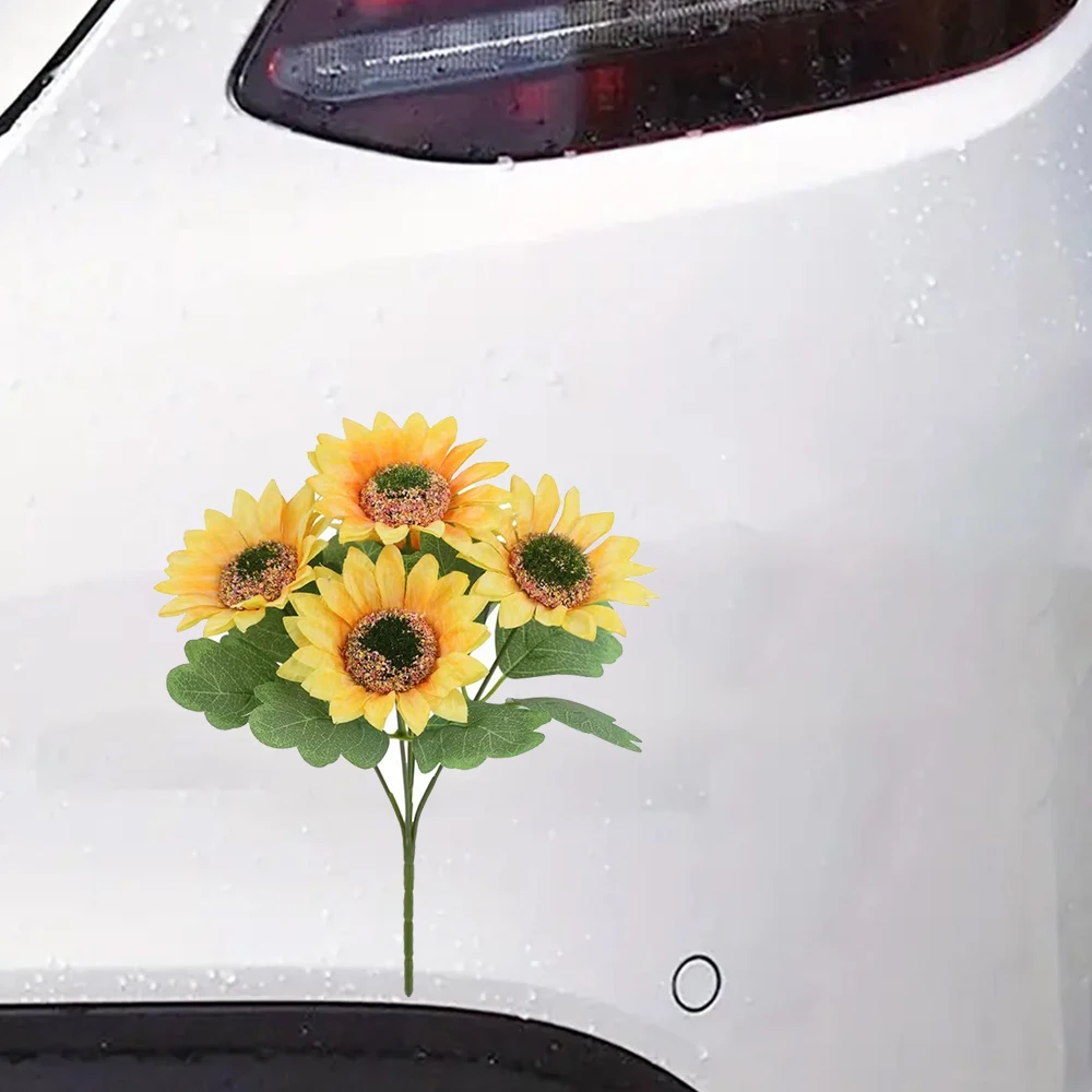 15x13cm#Sunflower Bouquet Suitable for Laptop, Car, Truck, Van, SUV, Motorcycle, Wall, Bumper, Window