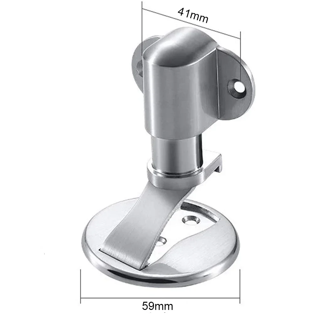 1-5pcs Adjustable Door Stop Punch-free Magnetic Door Stopper Zinc Alloy Anti-collision Door Holder Hidden Doorstop Door Hardware image 2
