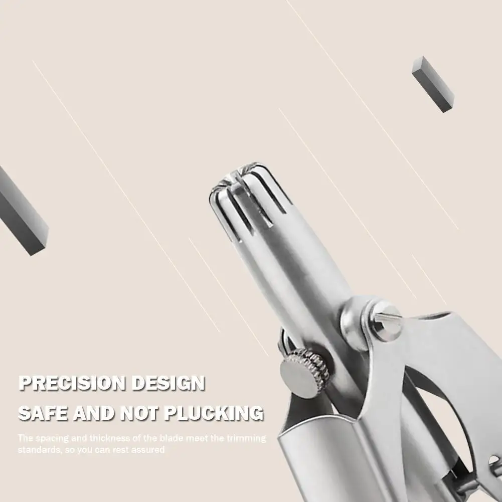 ماكينة تشذيب شعر الأنف والأذن اليدوية المحمولة من الفولاذ المقاوم للصدأ ماكينة حلاقة يدوية للأنف #1