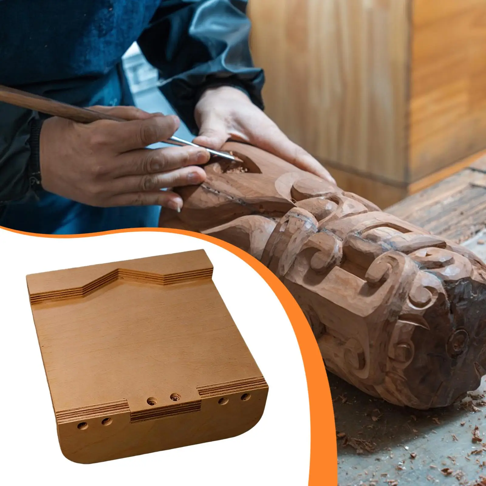 

Sturdy Carving Desktop Board Premium Woodwork Reliable Desk Protector for Sculpture and Craft Projects