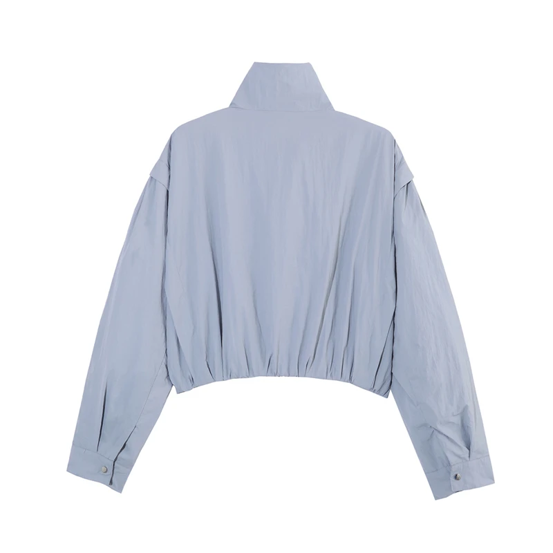 Guobioziy Women's Jacket 2026 New Fashion Spring-Summer Long Sleeve Stand Collar Sun-Protective Casual Outerwear