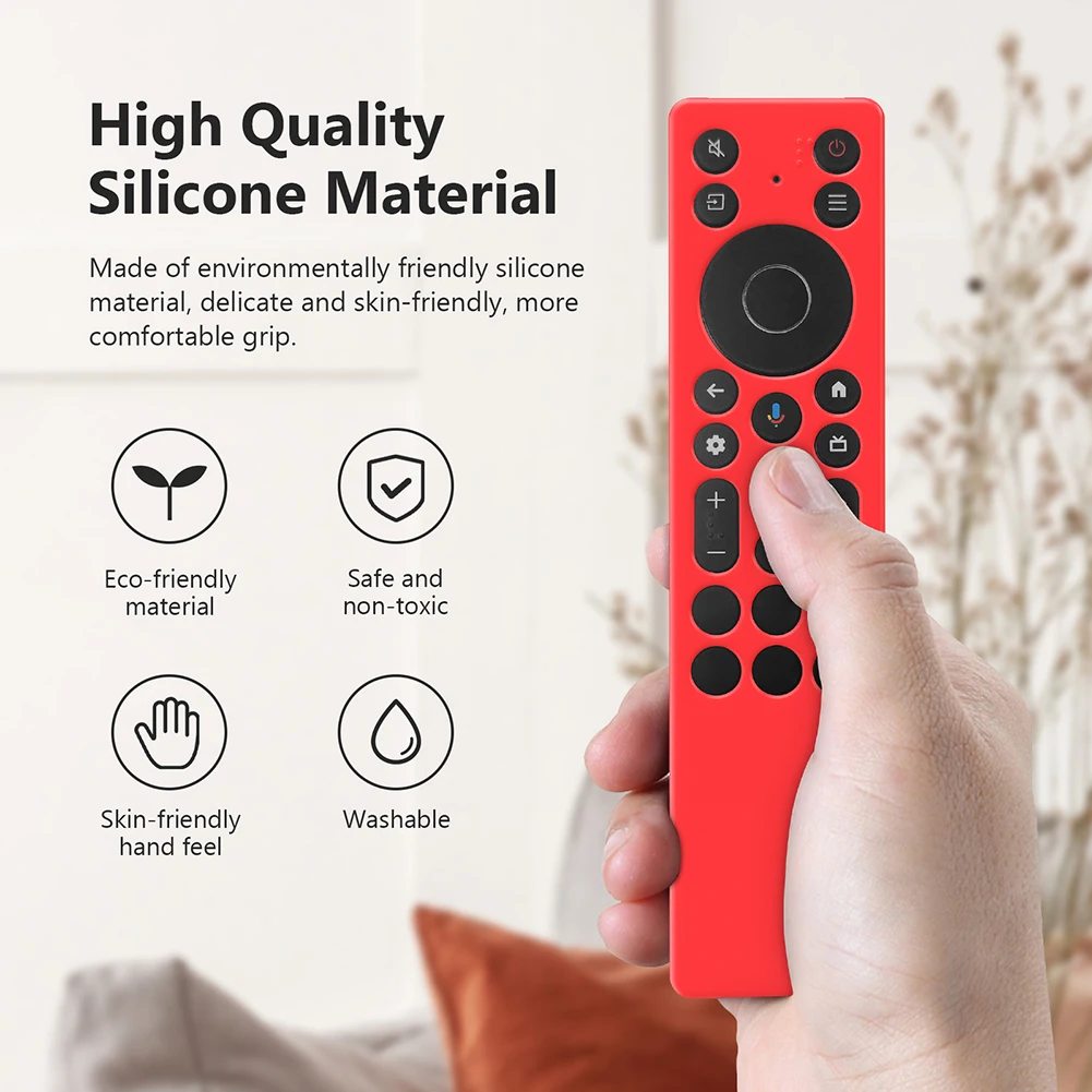 For TCL RC923A/RC813A Silicone Remote Control Case Anti-Scratch Protective Cover Waterproof Drop-Proof RC Cover TV Supplies Tool