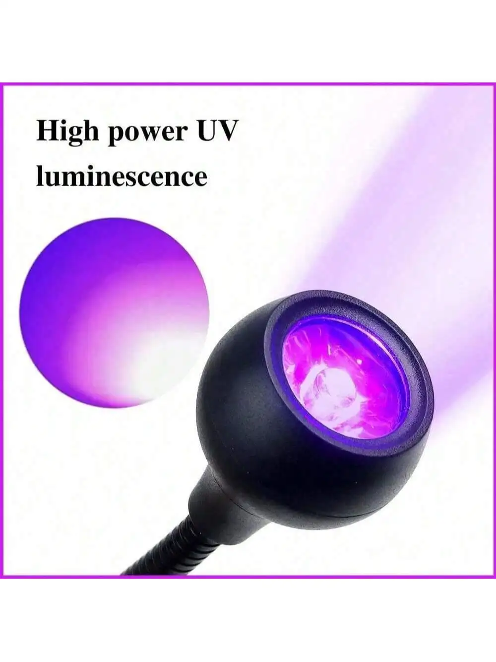 قطعة واحدة من مصباح مانيكير صغير، مع مشبك، قابل للانحناء، مرن للغاية، يعمل بمنفذ USB، بدء تشغيل من قطعة واحدة