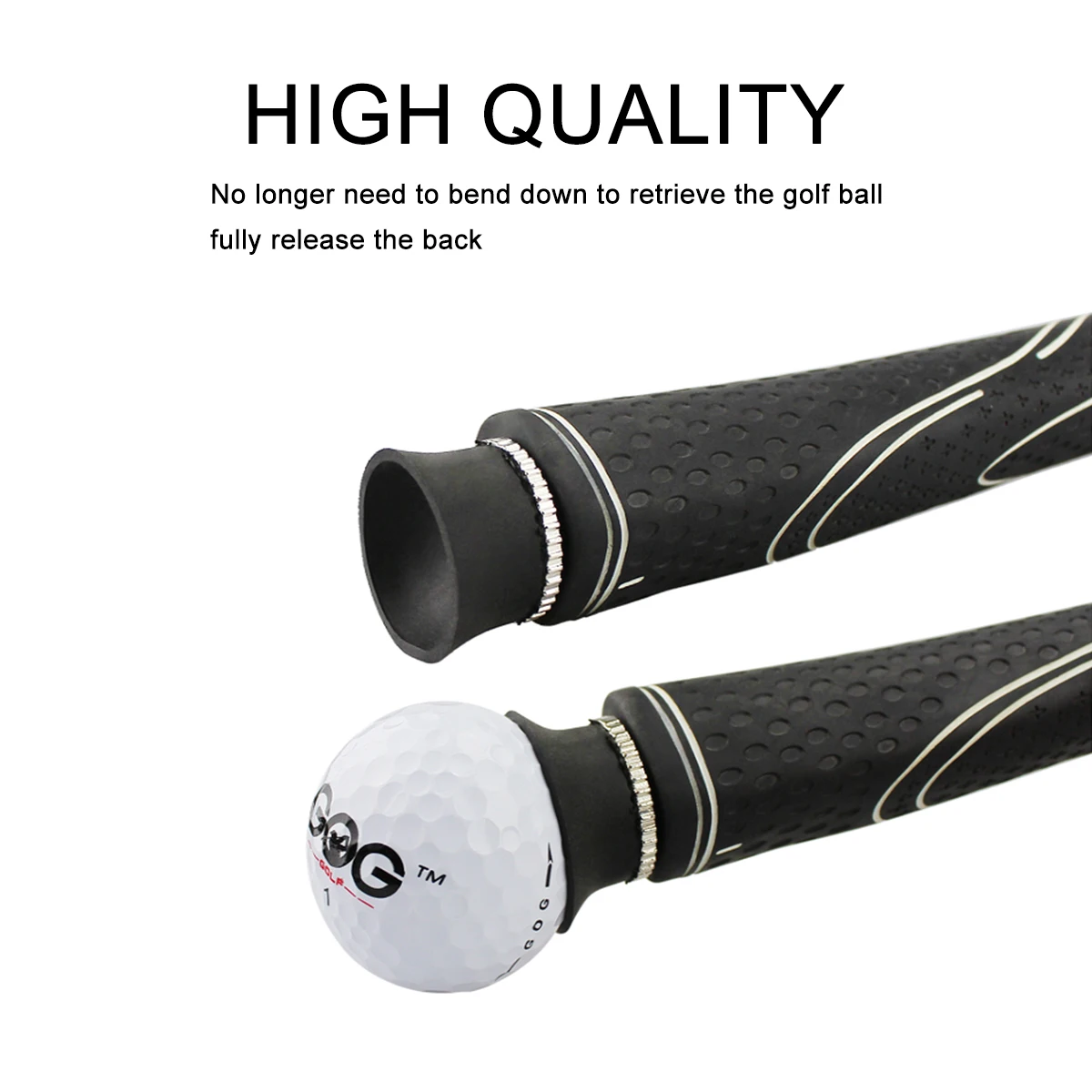 

Golf Ball Suction Cup Picker Retriever Tool Putter Grip Accessories Strong Adsorption Smash Function Golf Training Equipment