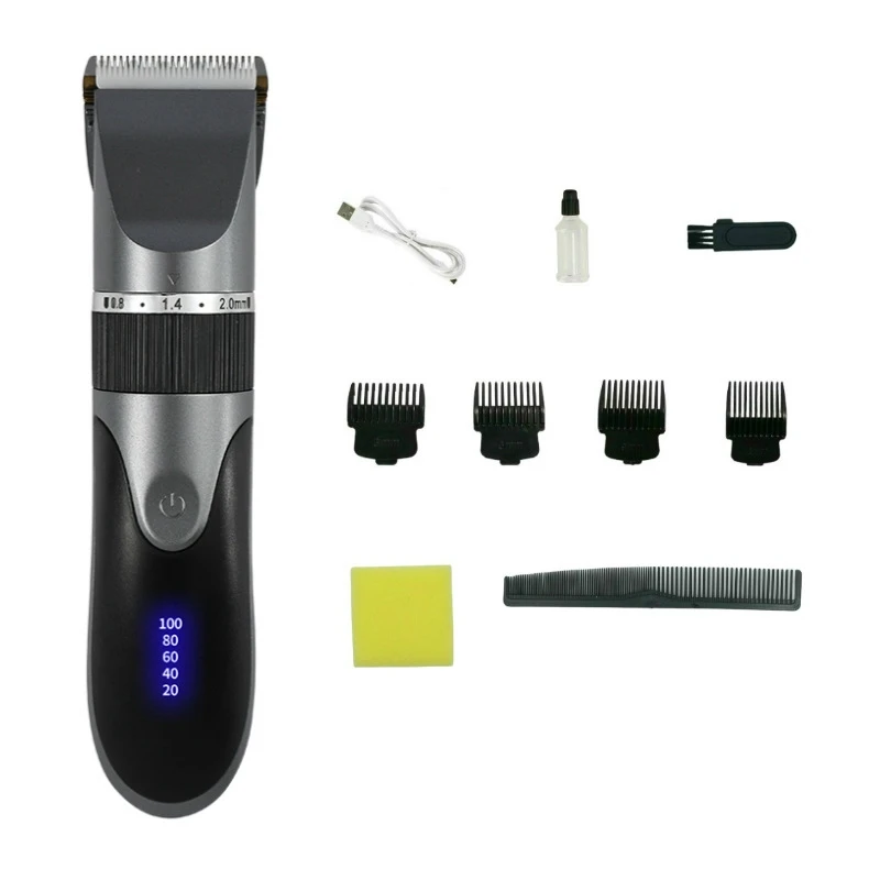 Hair Clipper Electric Barber Hair Trimmers For Men Adults Kids Cordless Rechargeable Hair Cutter Machine Professional