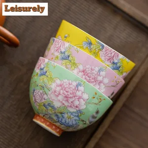 Bir fincan çay renk çalışmasıdır - çin bardağı, şakayık seramik ustası, saray, ev, yüksek kalite ve bir dizi çay ve çiçek ve bir kase çay küçük, taşınabilir 65 ml'dir 8 en çok satan, kupa emaye küçük, no. 6