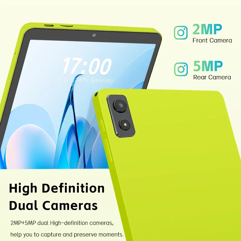 Tablettes 2025, ANRY 8GB+64GB 5000mAh Tabletas Android 15, Tablet PC de 8,68 pulgadas con 2MP+5MP 5G Dual WiFi Bluetooth GPS, 1TB Expandable