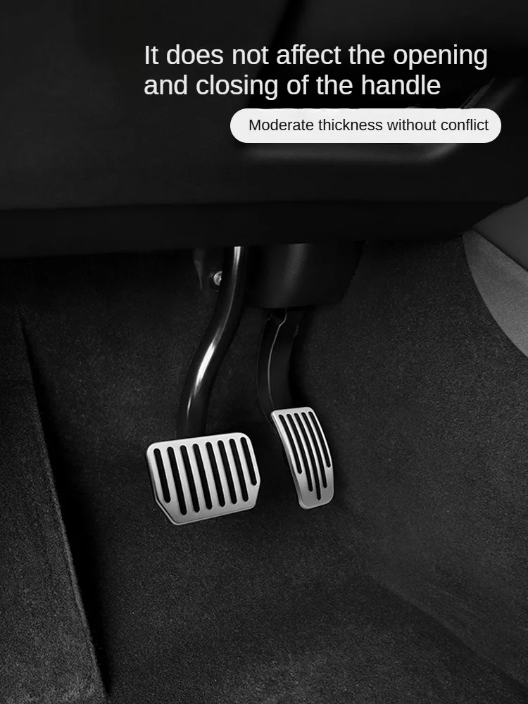 Stainless Steel Pedal Cover for Tesla Model 3 Model Y 2017-2025 Accelerator Brake Foot Rest Pedal Pads Non Slip Car Accessories view 4